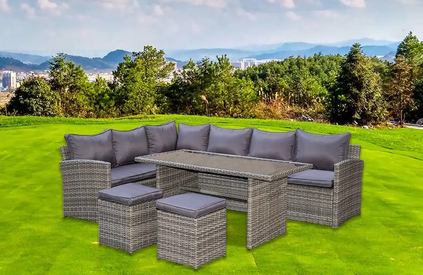 Modern Delight: 5 részes sarokkanapé étkezőgarnitúra